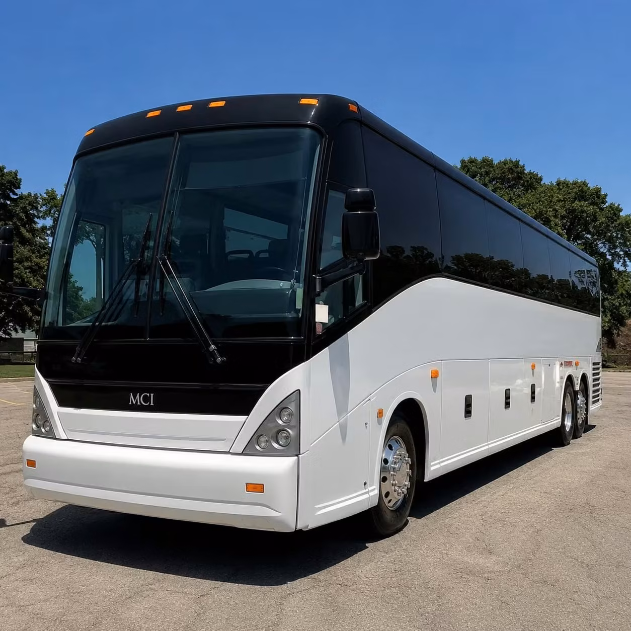 lafayette 56 passenger charter bus rental