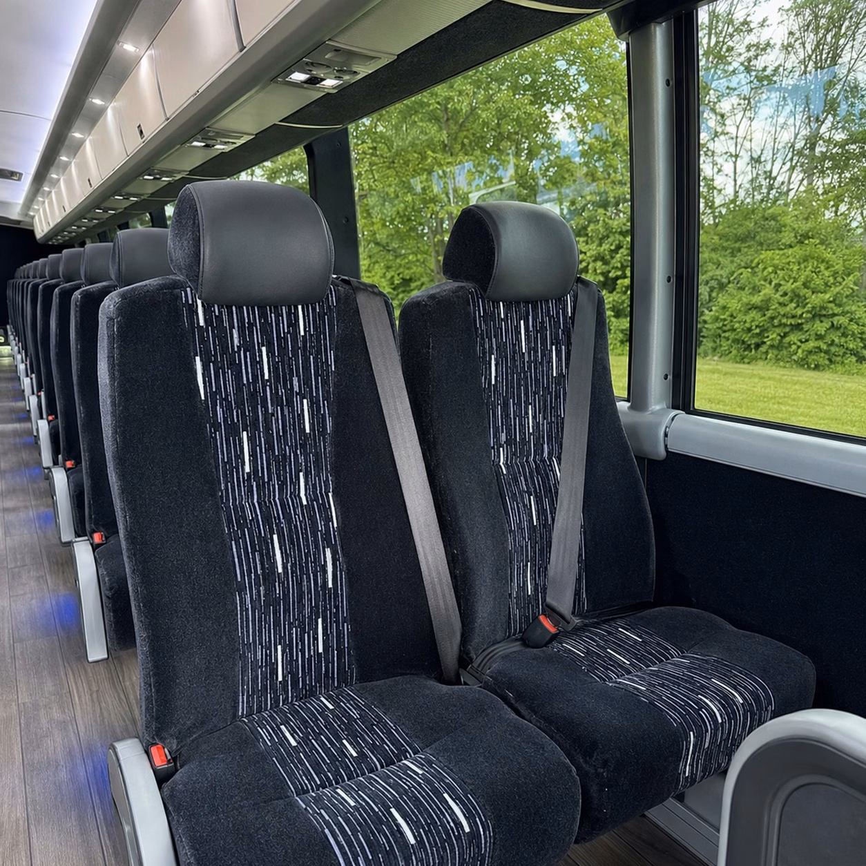 let a lafayette charter bus handle late night guest returns after your reception