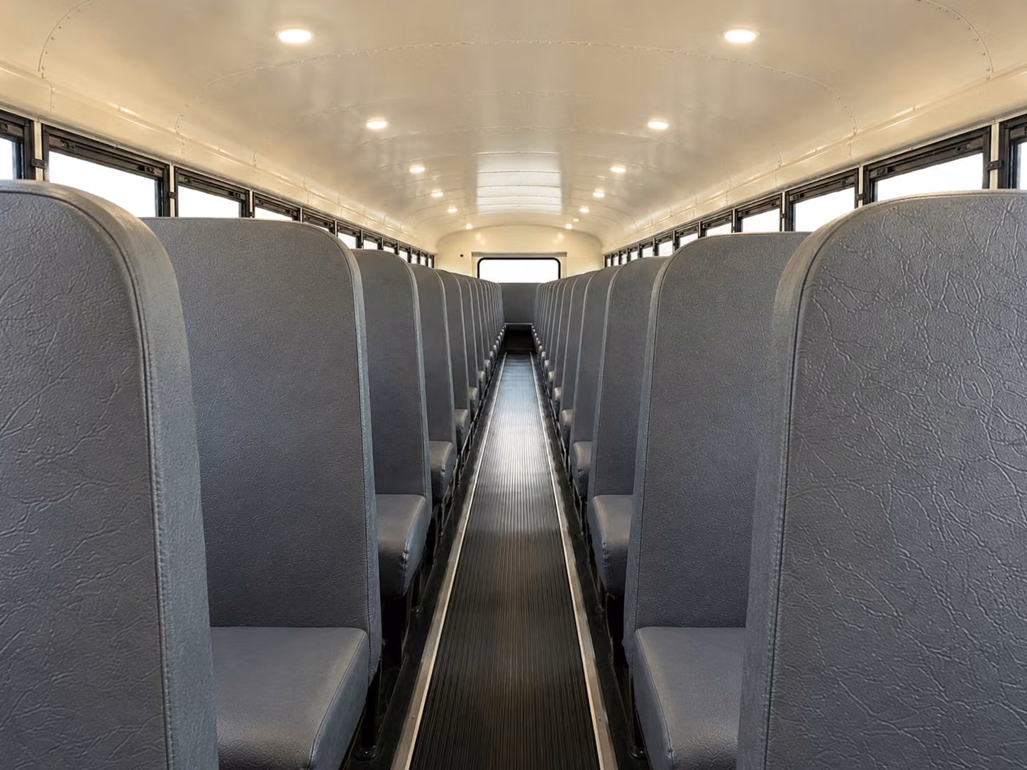 school bus inside